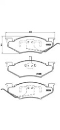 Комплект тормозных колодок (BREMBO: P 11 005)