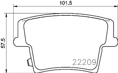 Комплект тормозных колодок (BREMBO: P 11 040)