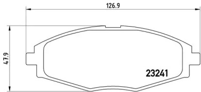 Комплект тормозных колодок (BREMBO: P 15 006)