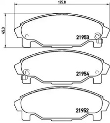 Комплект тормозных колодок (BREMBO: P 16 007)