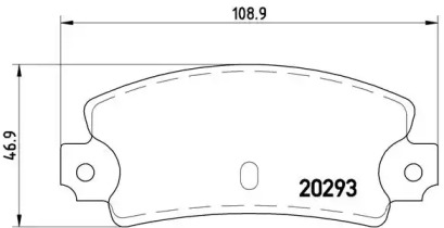 Комплект тормозных колодок (BREMBO: P 23 008)