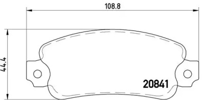 Комплект тормозных колодок (BREMBO: P 23 014)