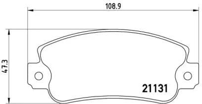 Комплект тормозных колодок (BREMBO: P 23 029)