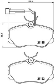 Комплект тормозных колодок (BREMBO: P 23 045)