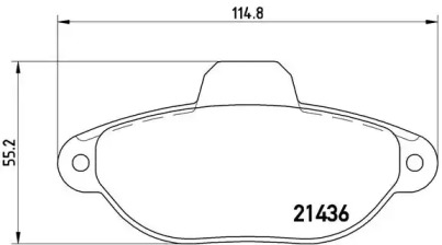 Комплект тормозных колодок (BREMBO: P 23 060)