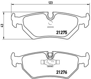 Комплект тормозных колодок (BREMBO: P 23 062)