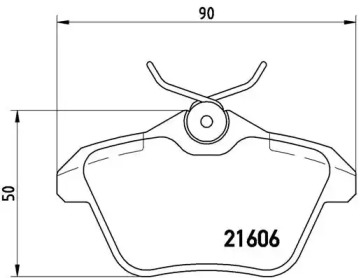 Комплект тормозных колодок (BREMBO: P 23 067)