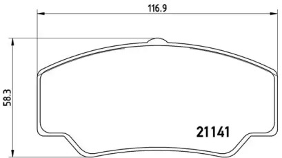 Комплект тормозных колодок (BREMBO: P 24 023)