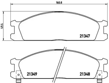 Комплект тормозных колодок (BREMBO: P 24 026)