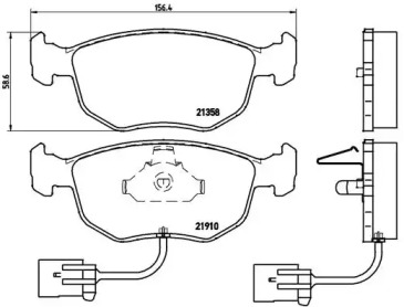 Комплект тормозных колодок (BREMBO: P 24 035)