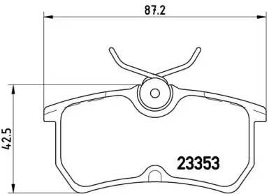 Комплект тормозных колодок (BREMBO: P 24 047)