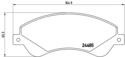 Комплект тормозных колодок (BREMBO: P 24 065)