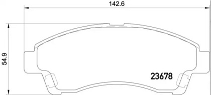 Комплект тормозных колодок (BREMBO: P 24 149)