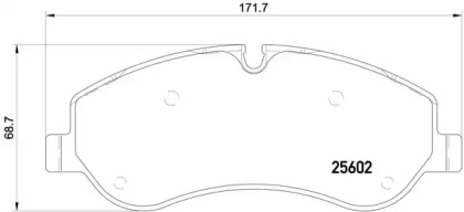 Комплект тормозных колодок (BREMBO: P 24 152)