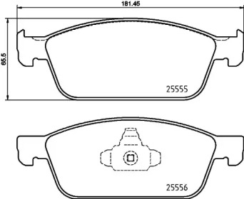 Комплект тормозных колодок (BREMBO: P 24 199)