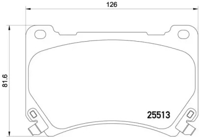 Комплект тормозных колодок (BREMBO: P 30 052)