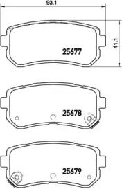 Комплект тормозных колодок (BREMBO: P 30 068)