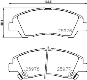 Комплект тормозных колодок (BREMBO: P 30 076)