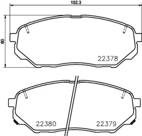 Комплект тормозных колодок (BREMBO: P 30 086)