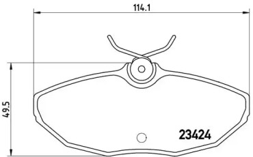 Комплект тормозных колодок (BREMBO: P 36 013)