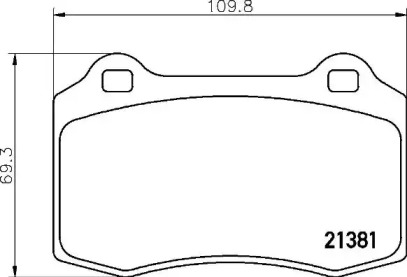 Комплект тормозных колодок (BREMBO: P 36 020)