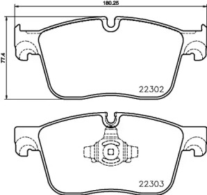 Комплект тормозных колодок (BREMBO: P 36 031)