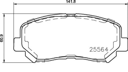 Комплект тормозных колодок (BREMBO: P 37 019)