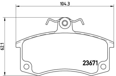 Комплект тормозных колодок (BREMBO: P 41 004)