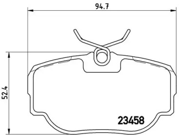 Комплект тормозных колодок (BREMBO: P 44 009)