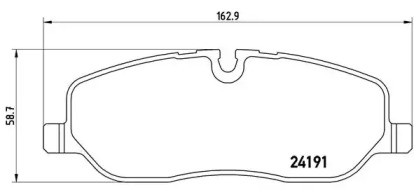 Комплект тормозных колодок (BREMBO: P 44 014)