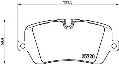 Комплект тормозных колодок (BREMBO: P 44 021)