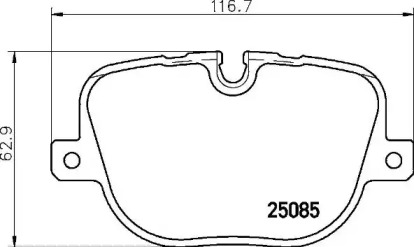 Комплект тормозных колодок (BREMBO: P 44 025)