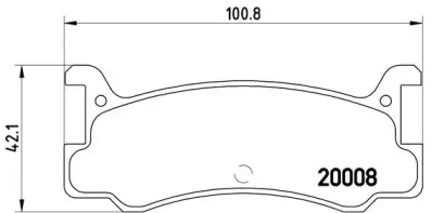 Комплект тормозных колодок (BREMBO: P 49 005)