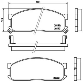 Комплект тормозных колодок (BREMBO: P 49 010)