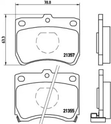 Комплект тормозных колодок (BREMBO: P 49 013)