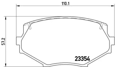 Комплект тормозных колодок (BREMBO: P 49 020)