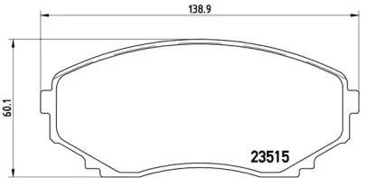 Комплект тормозных колодок (BREMBO: P 49 028)