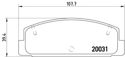 Комплект тормозных колодок (BREMBO: P 49 037)