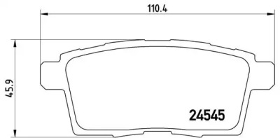 Комплект тормозных колодок (BREMBO: P 49 041)