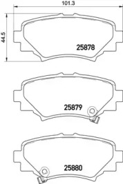 Комплект тормозных колодок (BREMBO: P 49 049)