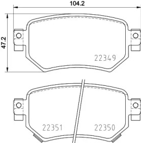 Комплект тормозных колодок (BREMBO: P 49 059)