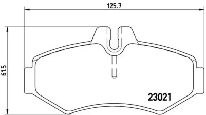 Комплект тормозных колодок (BREMBO: P 50 020)