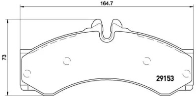 Комплект тормозных колодок (BREMBO: P 50 028)