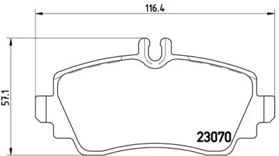 Комплект тормозных колодок (BREMBO: P 50 047)