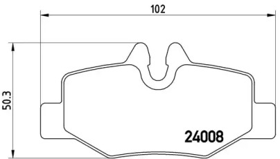 Комплект тормозных колодок (BREMBO: P 50 051)