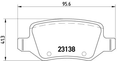 Комплект тормозных колодок (BREMBO: P 50 058)