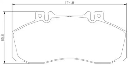 Комплект тормозных колодок (BREMBO: P 50 065)