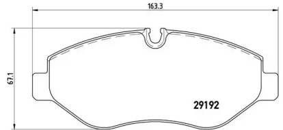 Комплект тормозных колодок (BREMBO: P 50 085)