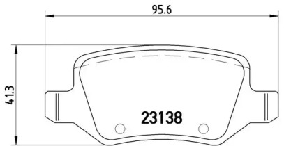 Комплект тормозных колодок (BREMBO: P 50 090)