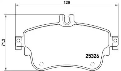 Комплект тормозных колодок (BREMBO: P 50 094)